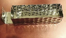 ALESSI for Delta Airlines Bar Caddy Stainless Steel Chrome Divided Holder