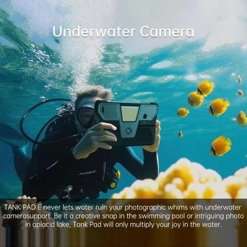Unihertz 8849 Tank Pad E Rugged Android Tablet with Projector, 12GB RAM + 512GB.