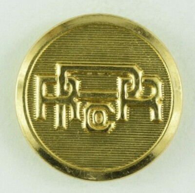 C.1909 Peninsular Railway Santa Clara San Jose Original Uniform Button F13AXM