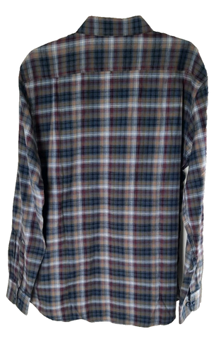 Haggar Sedona Plaid "The Tuckless Shirt". Size Large - Picture 4 of 9