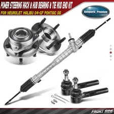 5x Front Rack & Pinion Hub Bearing Tie Rod End Kit for Chevy Malibu Pontiac G6