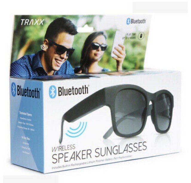 2 Pairs Bluetooth TRAXX Wireless Speaker Sunglasses for sale online | eBay