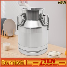 10l Silber Modern 201 Edelstahl-milchkännchen Milchkanne Versiegelter Eimer