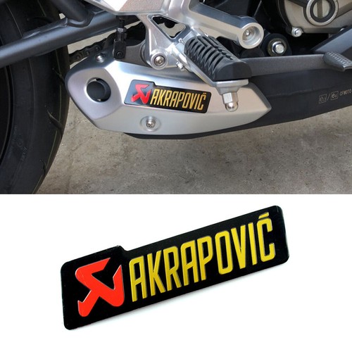 2pcs Motocycle Exhaust Pipe Sticker Heat Resistant AKRAPOVIC - Foto 9