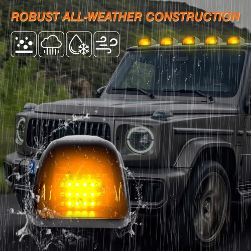 12LED Wireless Solar Cab Lights Roof For Dodge Ram Pickup Truck Roof Mouse Light - Picture 2 of 14