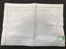 6 Pcs 14x20" Hemstitch White Cotton Linen Table Placemats Wedding Napkins