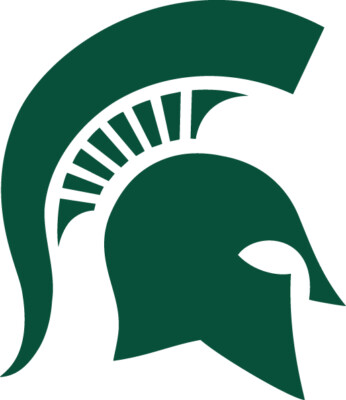 Michigan State Spartans ''Spartan''  Vinyl Decal 3'', 4'', 5'', 6'' Green or White