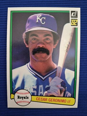 1982 DONRUSS #322 CESAR GERONIMO ROYALS NM-MT OR BETTER 4 TIME GG 2 TIME WSC