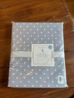 Pottery Barn Kids Organic Light Gray Polka dot TODDLER Duvet cover New w/tags