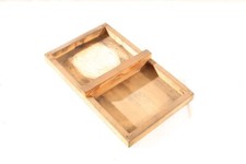 Vecchio Scatola Legno Cassa Cassetta Trasporto Archiviazione Strumento di Misura