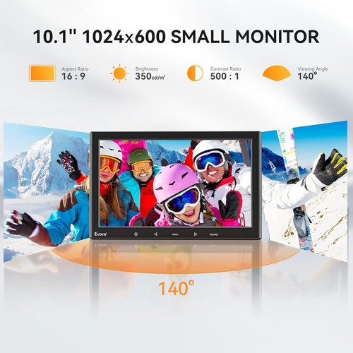 Eyoyo 7zoll 16:9 IPS Portable Display HDMI VGA AV BNC Kleine Gaming CCTV Monitor - Picture 18 of 27