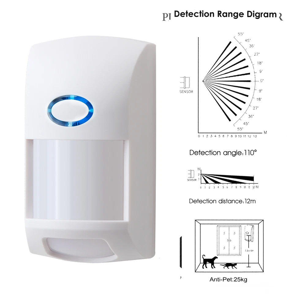 Wifi Intelligent Intrusion Infrared Detection Alarm Motion Sensor Induction Home - Image 2 of 4
