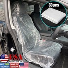 30 Pcs Transparent Plastic Car Seat Disposable Cover Universal For Car Protector