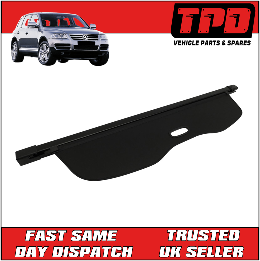 NEW VW Touareg (MK1) Parcel Shelf Rear Boot Load Cover Trim Black 2002-2010