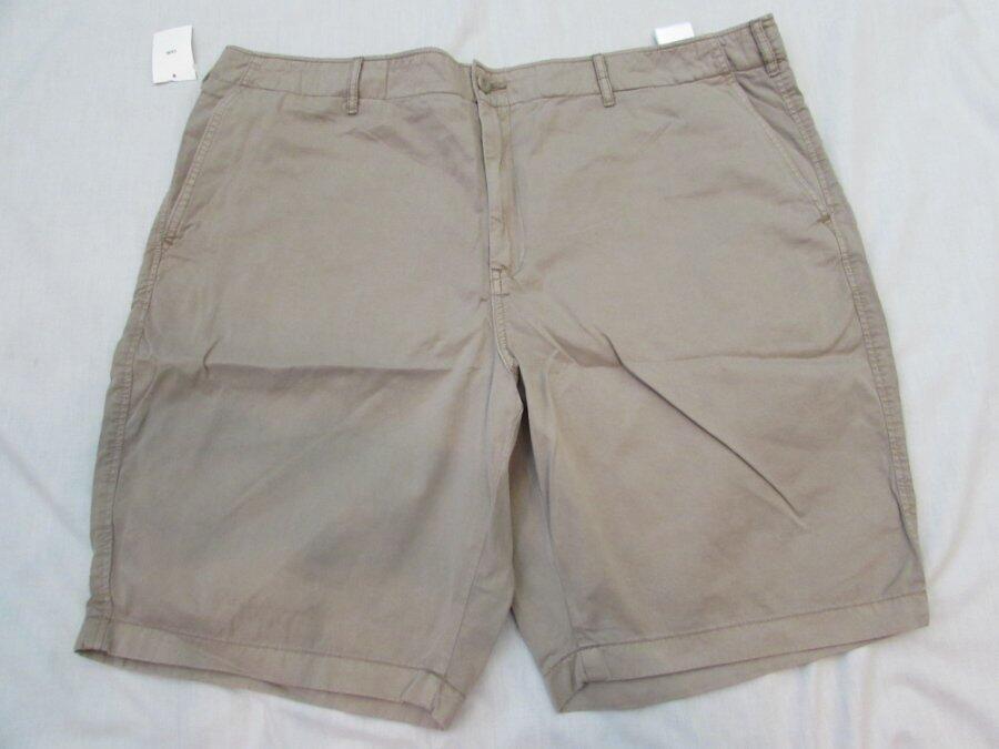 UNIQLO mens 3XL beige khaki flat front chino shorts 9
