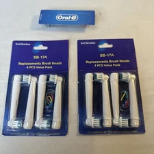 Oral B Replacement head OEM & Generic X 9 Toothbrush 17A Lot NEW