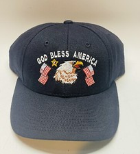 Vintage Snapback God Bless America Hat Made In USA NWT