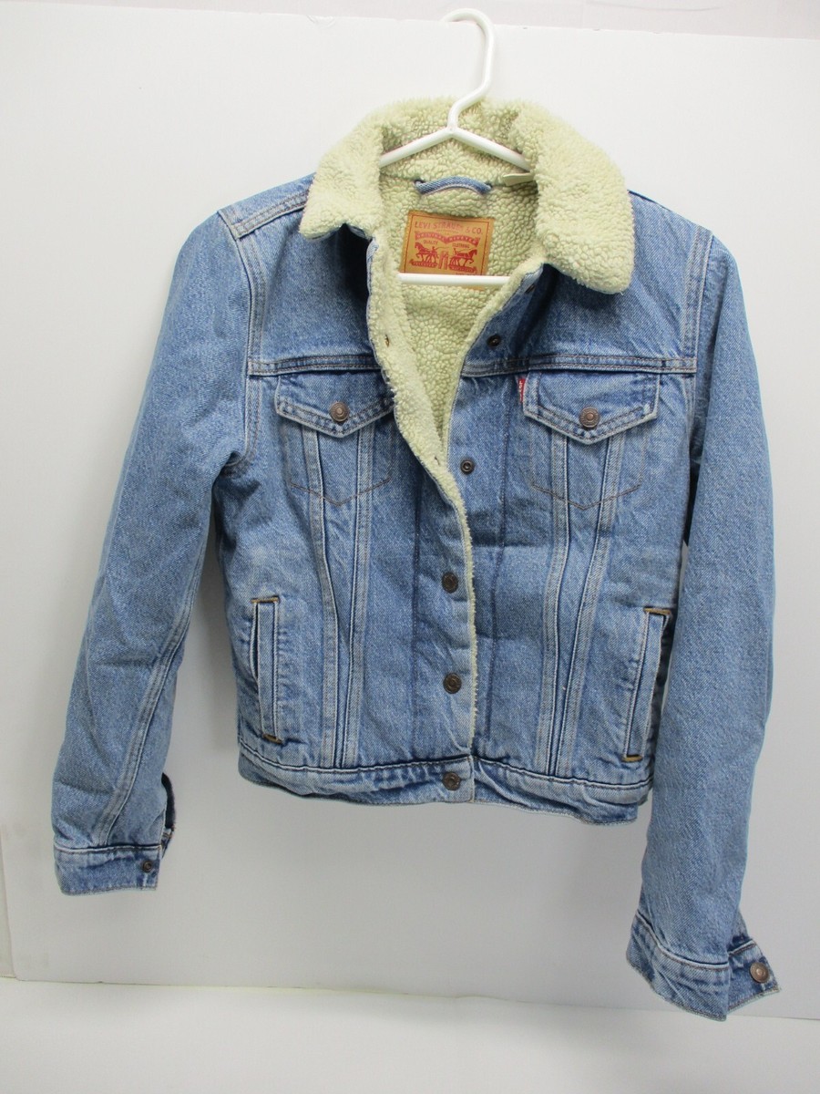 Levis Jean Jacket Sherpa Lined Women's S