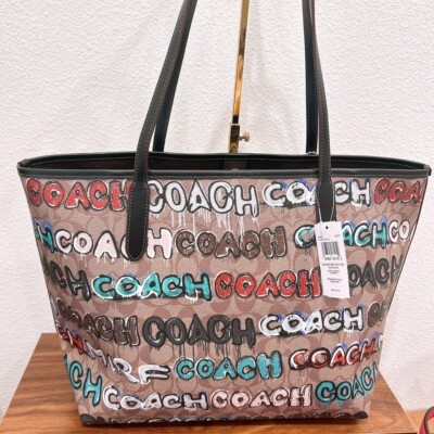 NWT Coach X Mint + Serf City Tote Bag In Signature Canvas CM093 | eBay