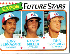 1980 Topps John Tamargo Randy Miller Tony Bernazard #680