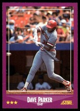 Dave Parker 1988 Score #17 Cincinnati Reds MLB READ FREE SHIPPING AutographDen