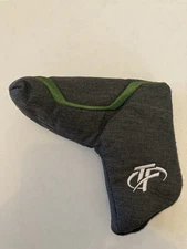 NEW Top Flite Gamer Blade Putter Headcover Gray Black Green Head Cover Golf