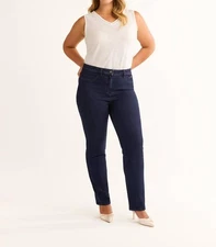 Fdj Straight Leg Denim Jeans Size 1