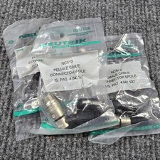 Neutrik NC5FX Female Cable Connector 5-Pole XLR Silver Lot of 3 New Sealed