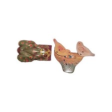 2 Vintage Tin Toy Click Clack Noise Makers