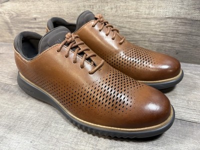 Cole Haan Zerogrand Laser Wing Shoes Brown Leather C25351 Mens