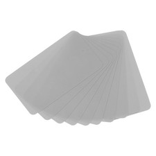 50 Pcs Waterproof Blank Shipping Tags 3" x 1.6" with Hole Grey