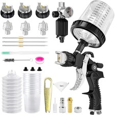 Serie 2008 HVLP pistola per verniciatura pistola a spruzzo 1.3/1.7/2.0mm 3 ugelli kit professionali