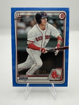2020 Bowman Draft Blue Border /150 Jarren Duran Red Sox