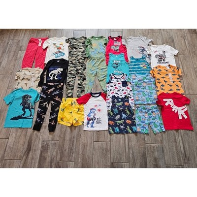 Toddler Boy Dinosaur Clothing Lot of 23 Size 5T T-Shirt Tank Pajama Swim Play