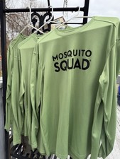 3 THREE Clique Shirts XL Green Long Sleeve Mosquito Squad
