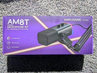 Fifine Ampligame AM8T Gaming Microphone Kit for Streaming, Podcasting Voiceover 