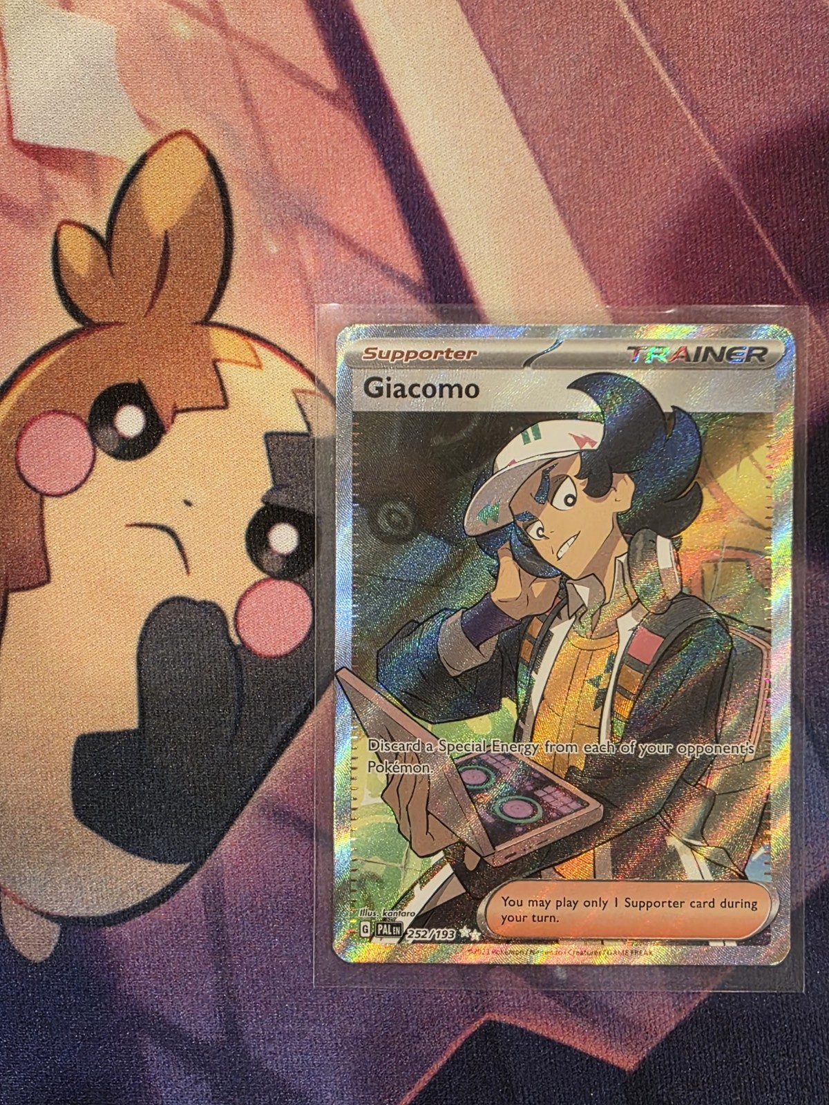 Giacomo 252/193 Paldea Evolved Full Art Ultra Rare Holo Pokemon Card NM