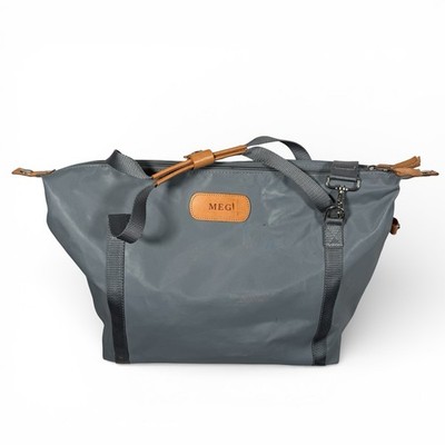 EUC Jon Hart Design 22'' Daytripper Coated Canvas Travel Bag BLACK Monogramed