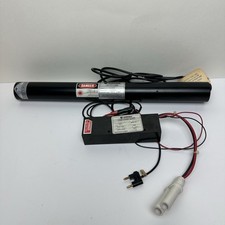 Vintage 1986 Uniphase 1105P HeNe Laser w Power Supply 111.2300-6.0-2 UNTESTED