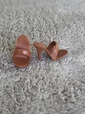 Brown heels Barbie vintage reproduction EC!