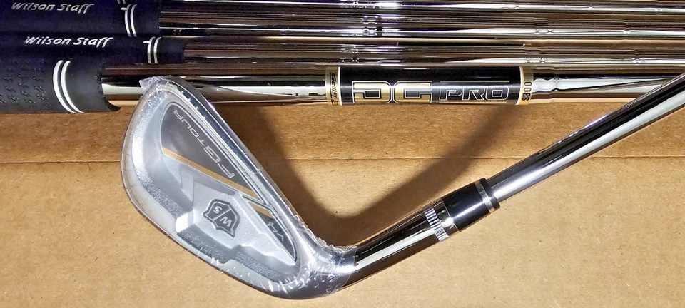BRAND NEW WILSON FG TOUR V4 IRONS 3-PW, GW RH–DG PRO S300 W/S CROSSLINE BLK - Image 3 of 4