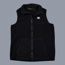 CAT Caterpillar Boys Black Zip Up Fleece Vest/ Sz: M
