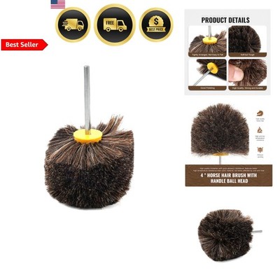 Horsehair Polishing Wheel Brush for Surface Buffing Grinding Drum Buffer 4 In...