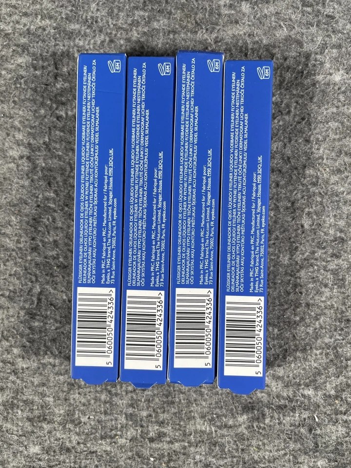 Delineador líquido Eyeko Black Magic Black Noir 0,4 ml lote de 4 colores intensos Foto 2 de 4