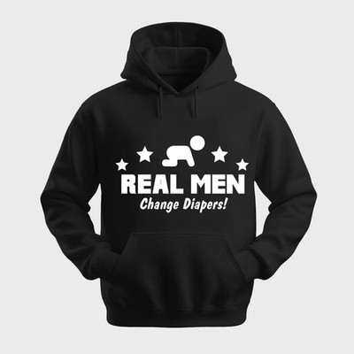 Funny Unisex Hoodie Hooded Sweatshirt Gildan Blend Real Men H0004