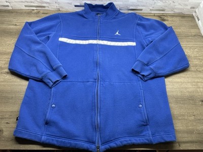 Vintage Nike Air Jordan Royal Blue Gray White Men s XL Tracksuit Sweat Jacket