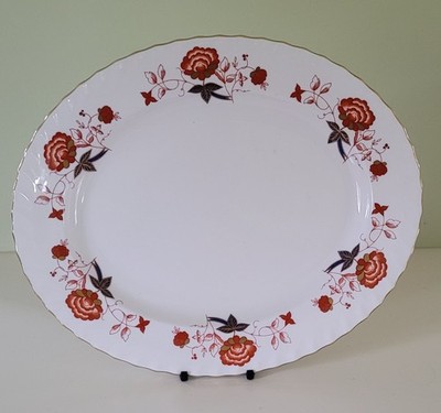 Royal Crown Derby Bali große Servierplatte 13'' x 10 1/2''