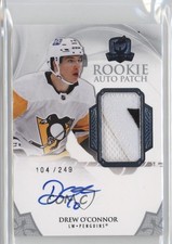 2020-21 Upper Deck The Cup Rookie /249 Drew O'Connor #169 Patch Auto f3p