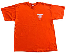 VTG 2009 Jonas Brothers World Tour LOCAL CREW Shirt Orange XL Roadie Staff Band