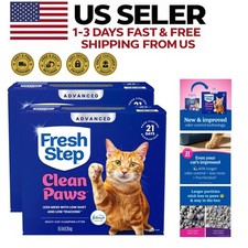 2 Pack Multi Cat Clumping Litter Clean Paws Advanced 18.5 lb Each